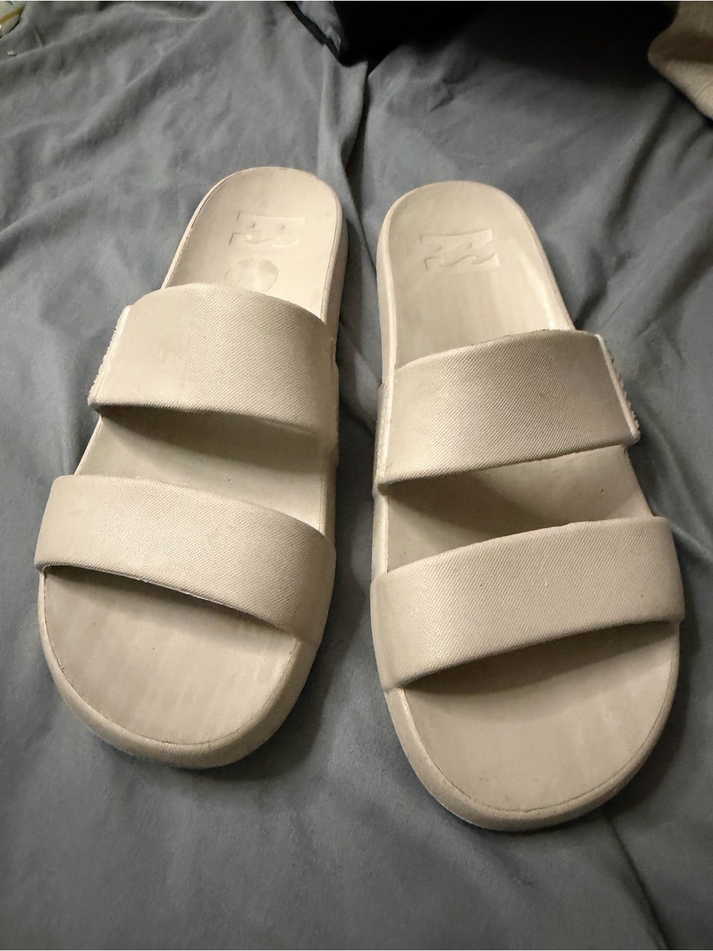 Billabong Women's Double-Strap Slide Sandals in Beige